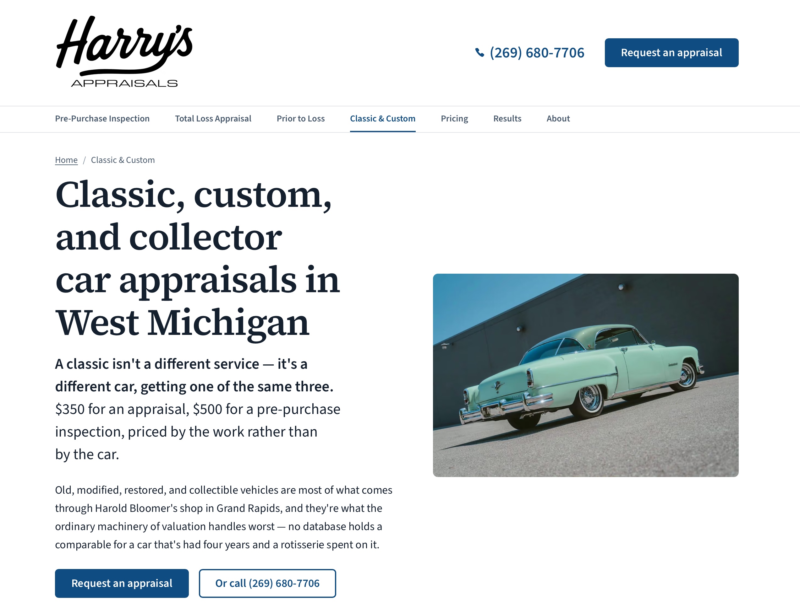 Harry's Appraisals screenshot
